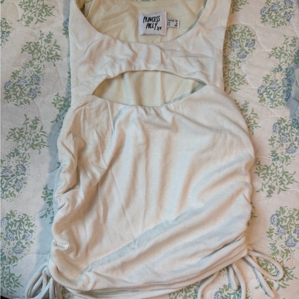 Princess Polly Ivory Ruched Tank Top
